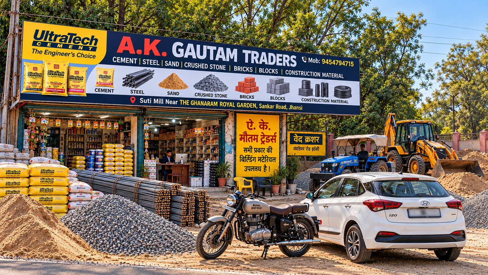 A.K. Gautam Traders office