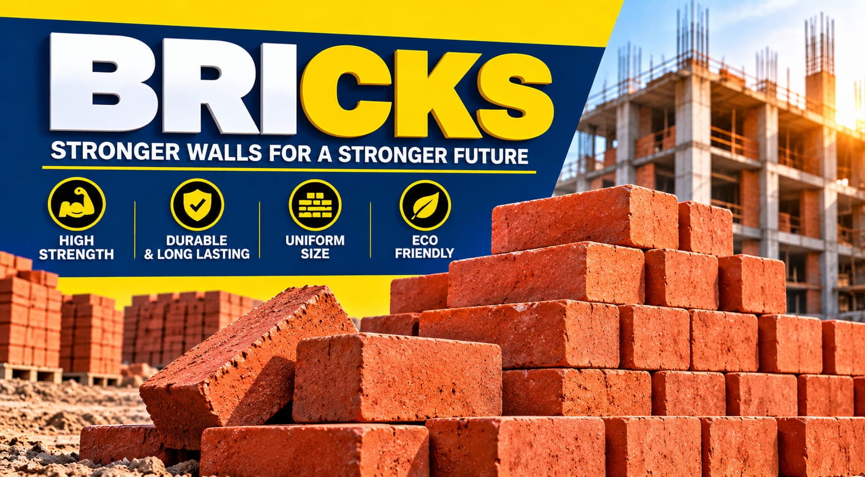 Bricks supplied by A.K. Gautam Traders in Jhansi