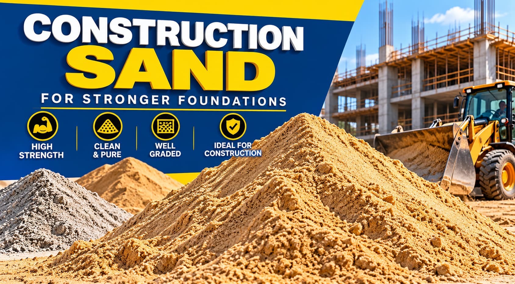 Construction Sand supplied by A.K. Gautam Traders in Jhansi